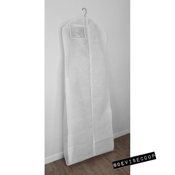 Garment Bag Wedding Gown - White DEVISE CO-OP Garment Bag Wedding Gown - White DEVISE CO-OP