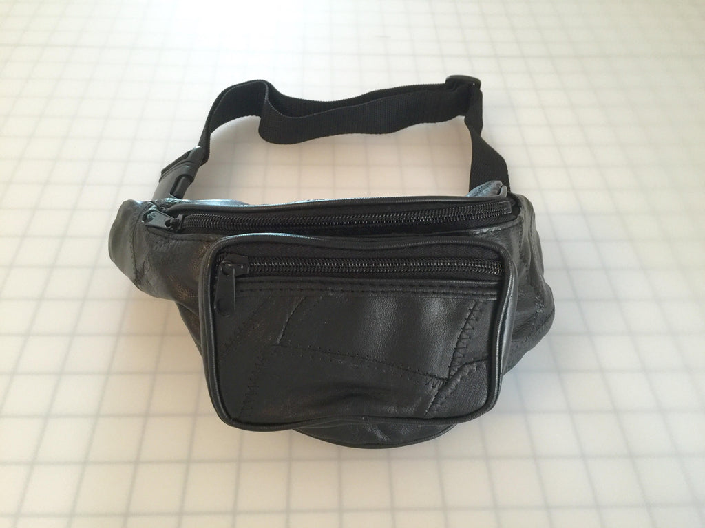 Stylist Patched Leather Fanny Pack