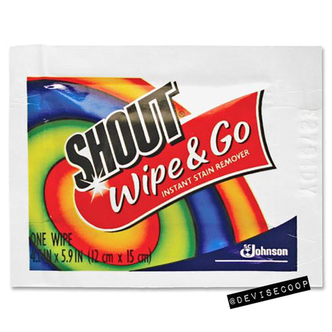 Shout Individual Stain Remover Wipes