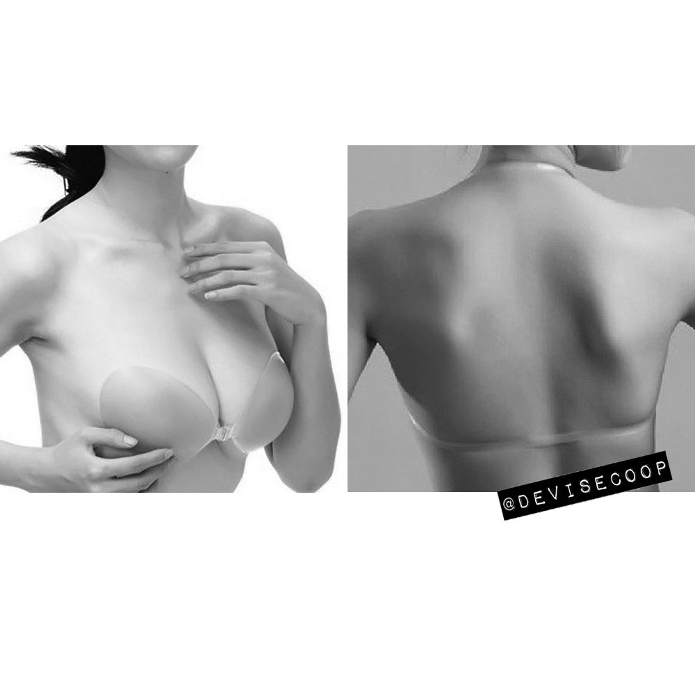 Invisible Backless Silicone Reusable Self Adhesive Bra – DEVISE CO-OP