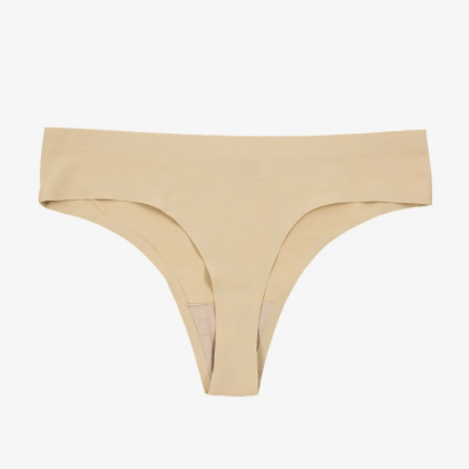 Seamless Thong Panty - Nude One Size Fits Most
