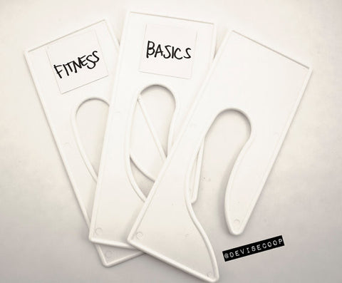 Rack Dividers Rectangle Large White