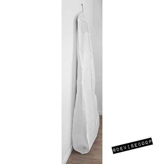 Garment Bag Wedding Gown - White